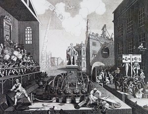 The Times. Plaat II 1762, door William Hogarth door William Hogarth