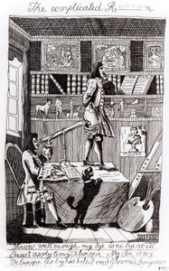 De gecompliceerde Richardson, 1724 door William Hogarth