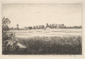 Uitzicht op Ranbys Huis door William Hogarth