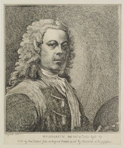 William Hogarth, gegraveerd door Samuel Ireland, ca. 1786 door William Hogarth