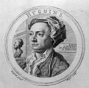 William Huggins, gegraveerd door Thomas Major door William Hogarth