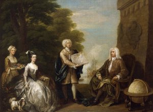 Woodes Rogers (ca. 1679-1732) door William Hogarth