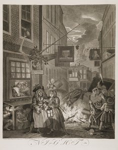 nl: Vier tijden van de dag: Nacht door William Hogarth