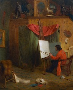 Zelfportret in het atelier