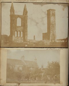 St. Regulus Toren en de Oostgevel van de St. Andrews Kathedraal vanuit het Noordwesten