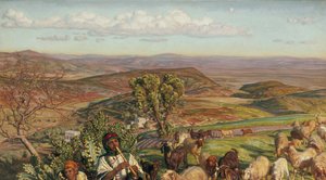 Vlakte van Esdraelon vanaf de Hoogten boven Nazareth, 19e eeuw door William Holman Hunt