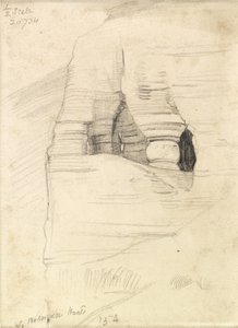 Rotsen bij Wady Zuara, de Dode Zee, 1854 door William Holman Hunt