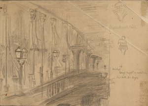Studie van London Bridge, 1863 door William Holman Hunt