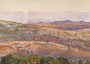 De Dode Zee vanaf Siloam door William Holman Hunt