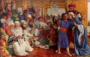 Het vinden van de Verlosser in de tempel (detail), 1854-1855, 1936