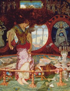 De Dame van Shalott, c.1886-1905 door William Holman Hunt