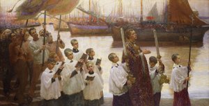 Rogation Day, Cornwall door William Holt Yates Titcomb