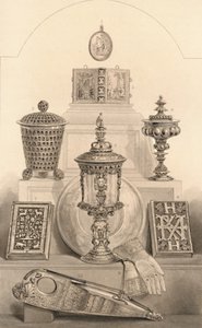 Relikwieën geassocieerd met Koningin Elizabeth, 1886 door William Home Lizars