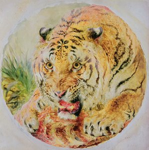 Tijgerkop door William Huggins