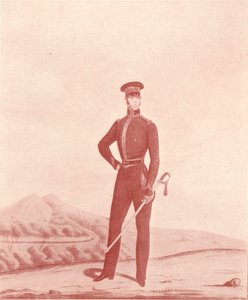 Officier van de Madras Army Rifles, Undress, c1837-1843, 1909 door William Hunsley