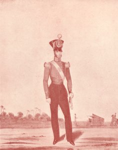 Officieren van de Madras Army Infantry on the Line, c1837-1843, 1909 door William Hunsley