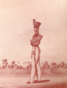 Officieren van het Madras Leger Lichte Infanterie, ca. 1837-1843, 1909 door William Hunsley