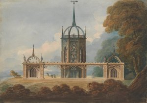 Ontwerp voor een gotische Belle Vue, ca. 1800