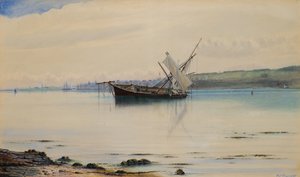 Tayport vanuit Dundee door William J. Renny