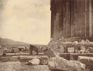 Oostelijke gevel van het Parthenon door William J. Stillman