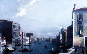 Het Grote Kanaal richting de Dogana en het Dogepaleis door William James
