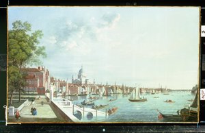 De Theems vanaf Somerset House, stroomafwaarts door William James