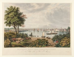 Baltimore, gefotografeerd in de buurt van Whetstone Point door William James Bennett