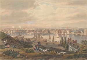 Baltimore vanaf Federal Hill, gepubliceerd 1831