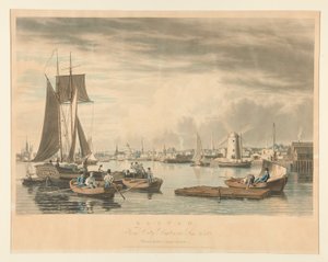 Boston / Vanaf City Point nabij Sea Street door William James Bennett