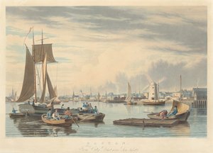 Boston: Vanaf City Point bij Sea Street door William James Bennett