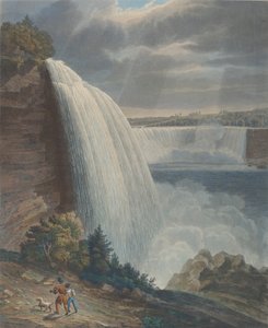 Niagara Falls vanaf de voet van de trap