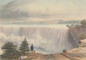 Niagara Falls vanaf de Table Rock, gepubliceerd 1840