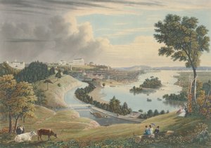 Richmond: vanaf de heuvel boven de waterwerken