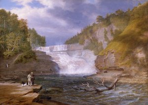 Trenton High Falls, 1835 door William James Bennett
