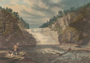 Uitzicht op de High Falls van Trenton: West Canada Creek, N.Y. door William James Bennett