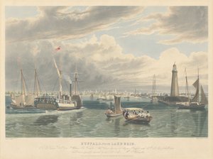 Buffel, van Lake Erie door William James Bennett after John William Hill