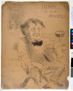 Dink in zijn studio, ca. 1895