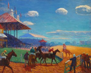 Racebaan door William James Glackens