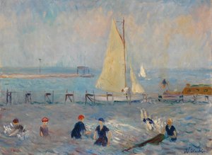 Zeegezicht met Zes Baders, Bellport