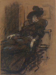 Zittende vrouw door William James Glackens