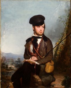 De visser (Portret van Charles Lanman) 1846 door William James Hubard