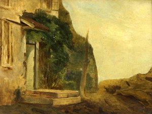 Een Cottage Deur door William James Muller