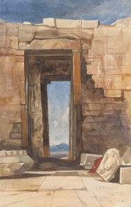 Een deuropening in de Akropolis, Athene