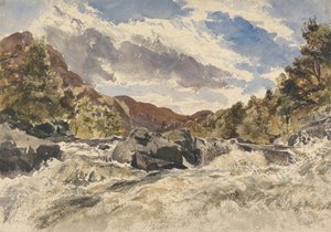 Een Bergstroom door William James Muller