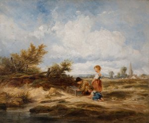 Hampstead Heath - De vogelval door William James Muller
