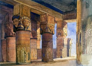 Tempel van Denderah, Opper-Egypte, 1839