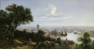 Uitzicht op Bristol vanaf Clifton Wood door William James Muller