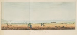 Een uitzicht op Kaapstad, Tafelbaai en Tygerberg, uit Travels in the Interior of Southern Africa, vol. 1