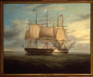 Shannon en Chesapeake in gevecht, 1813