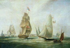 Jachten racen bij het kasteel, Cowes